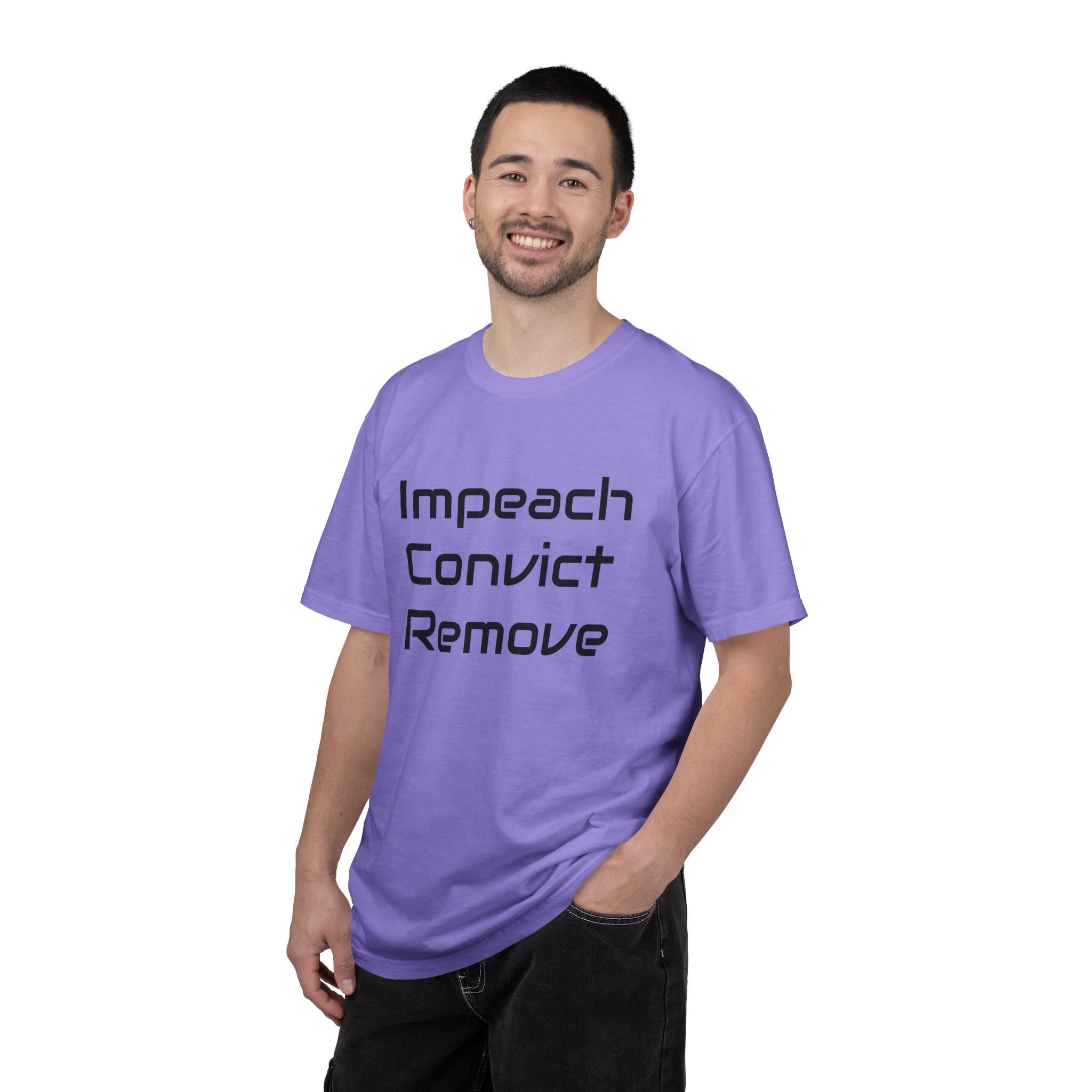 Political Statement T-Shirt — "Impeach Convict Remove" Protest Tee