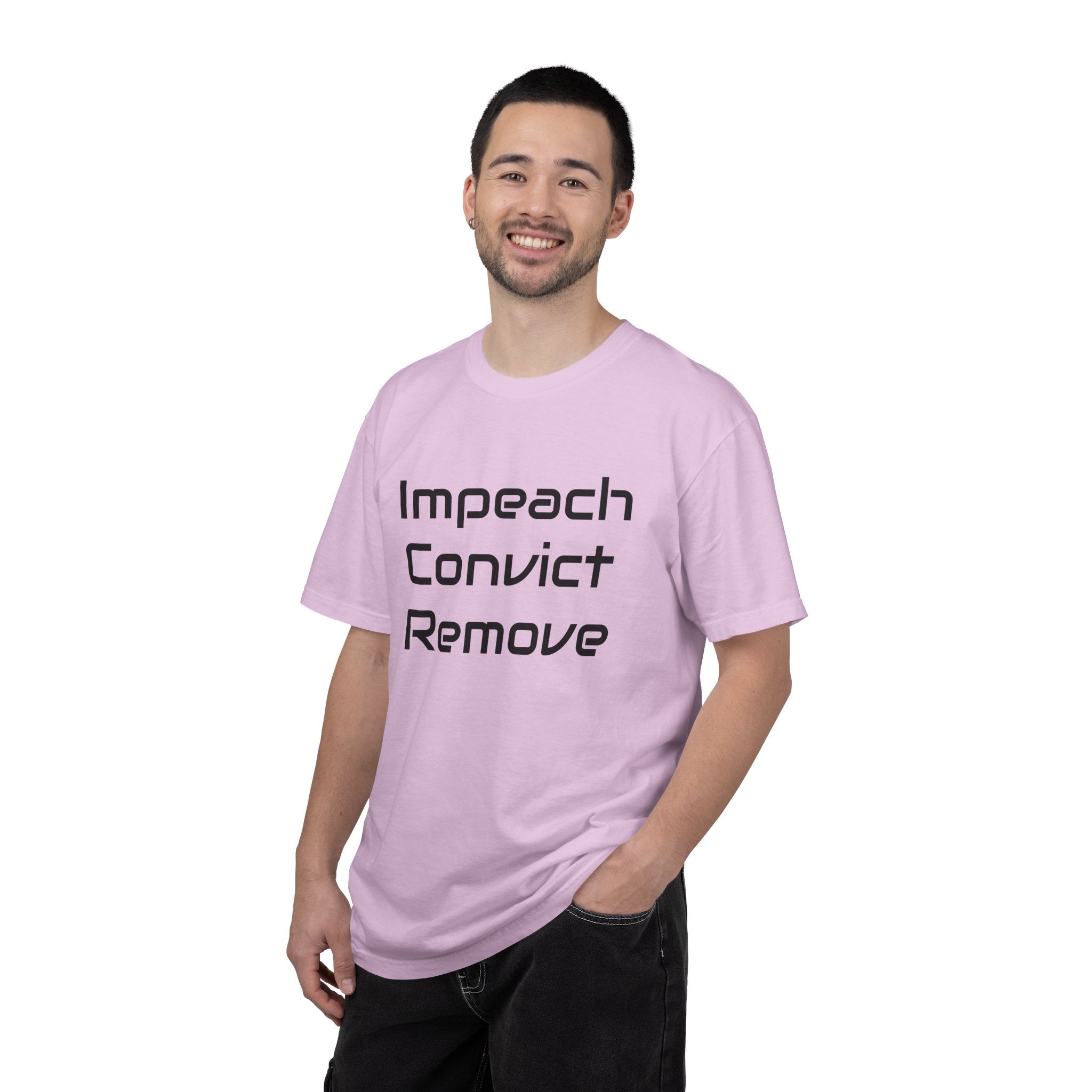 Political Statement T-Shirt — "Impeach Convict Remove" Protest Tee