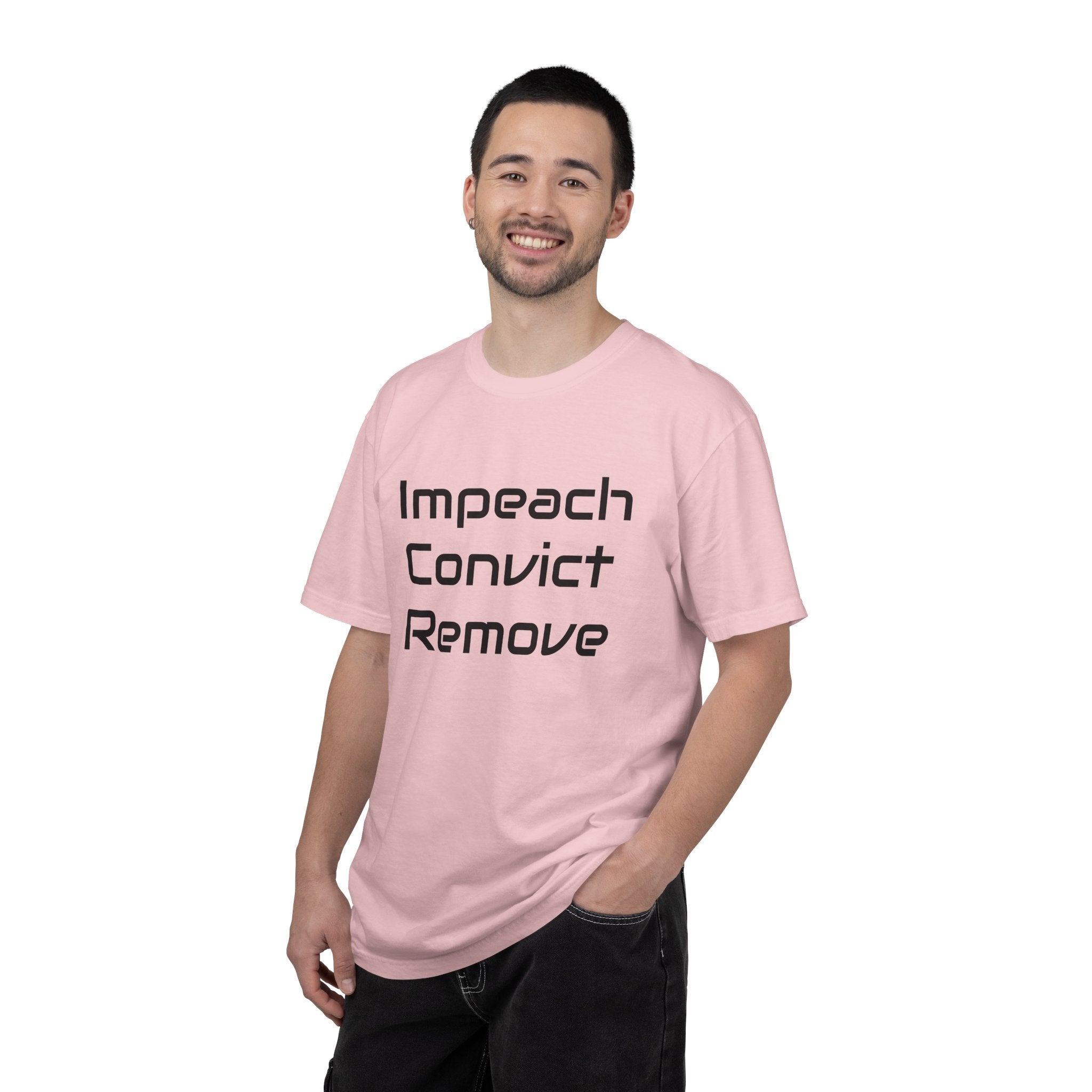 Political Statement T-Shirt — "Impeach Convict Remove" Protest Tee