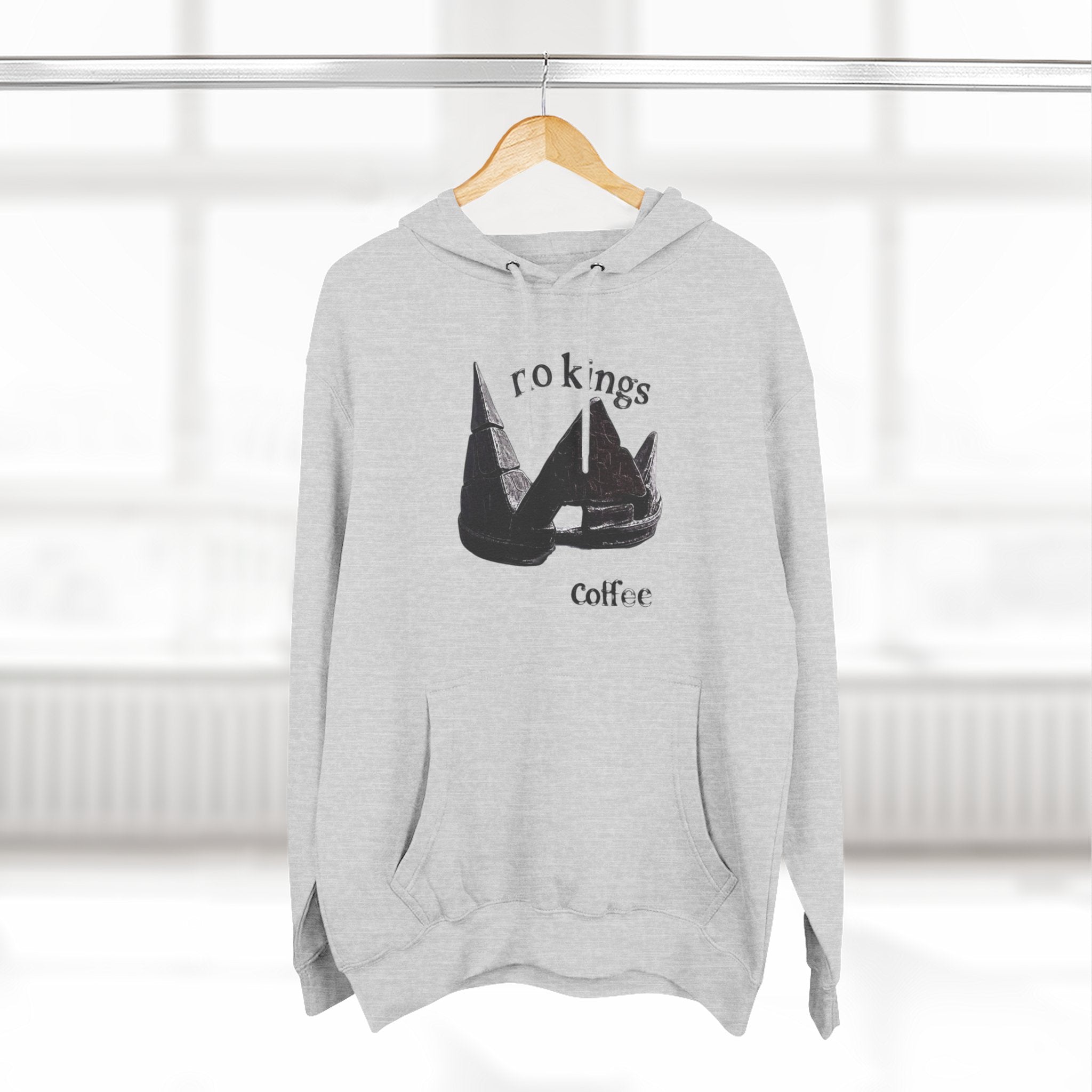 Three-Panel Fleece Hoodie